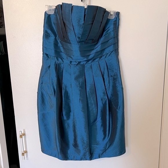 Forever 21 Dresses & Skirts - TWENTY One L Blue Strapless Cocktail Dress